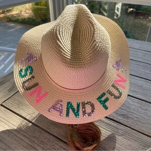 Simply Southern “Sun and Fun” Straw Hat NWT
